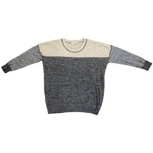 Madewell Linen Blend Color Block Light Sweater